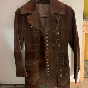 Authentic Vintage 70's Suede Belted Jacket